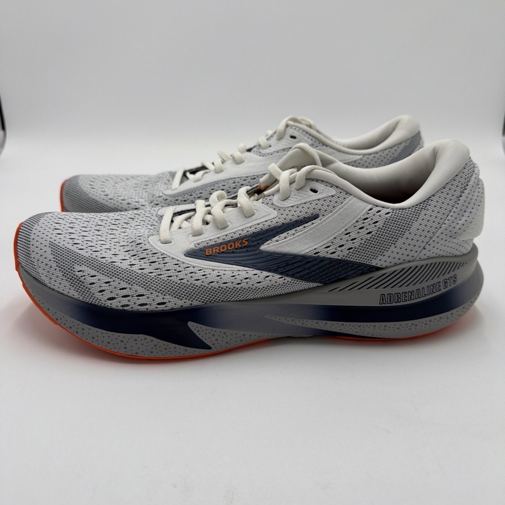 Brooks Men’s Adrenaline GTS Running Shoes - Light Gray/Navy